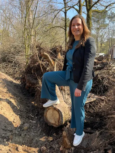 Mandy Janssen in de natuur